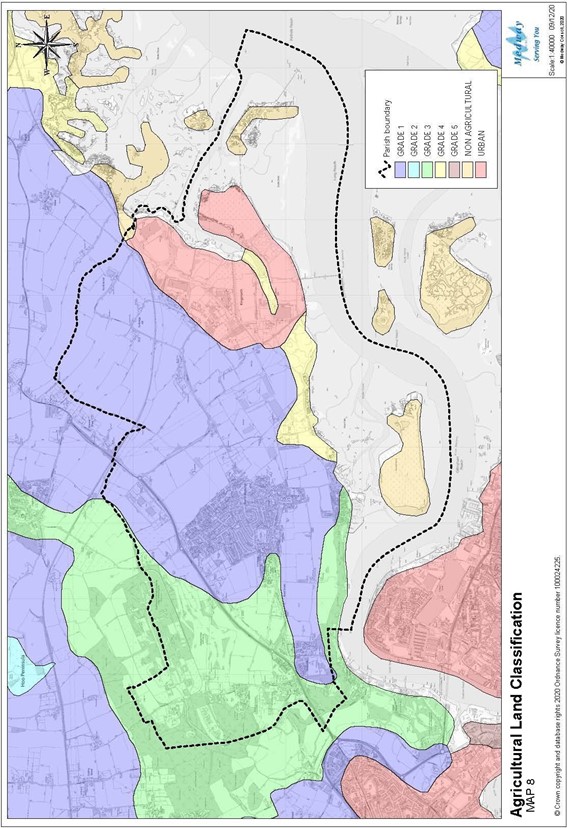 Agricultural classification map. 